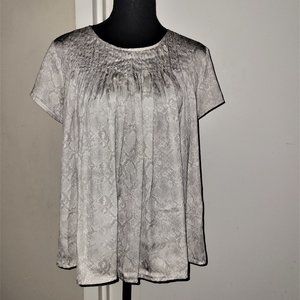 Anthro/Dolan Snake Patterned Baby Doll Top - S